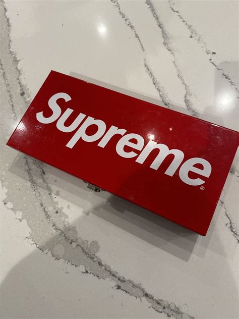 stockx supreme large metal box|Supreme Large Metal Storage Box .